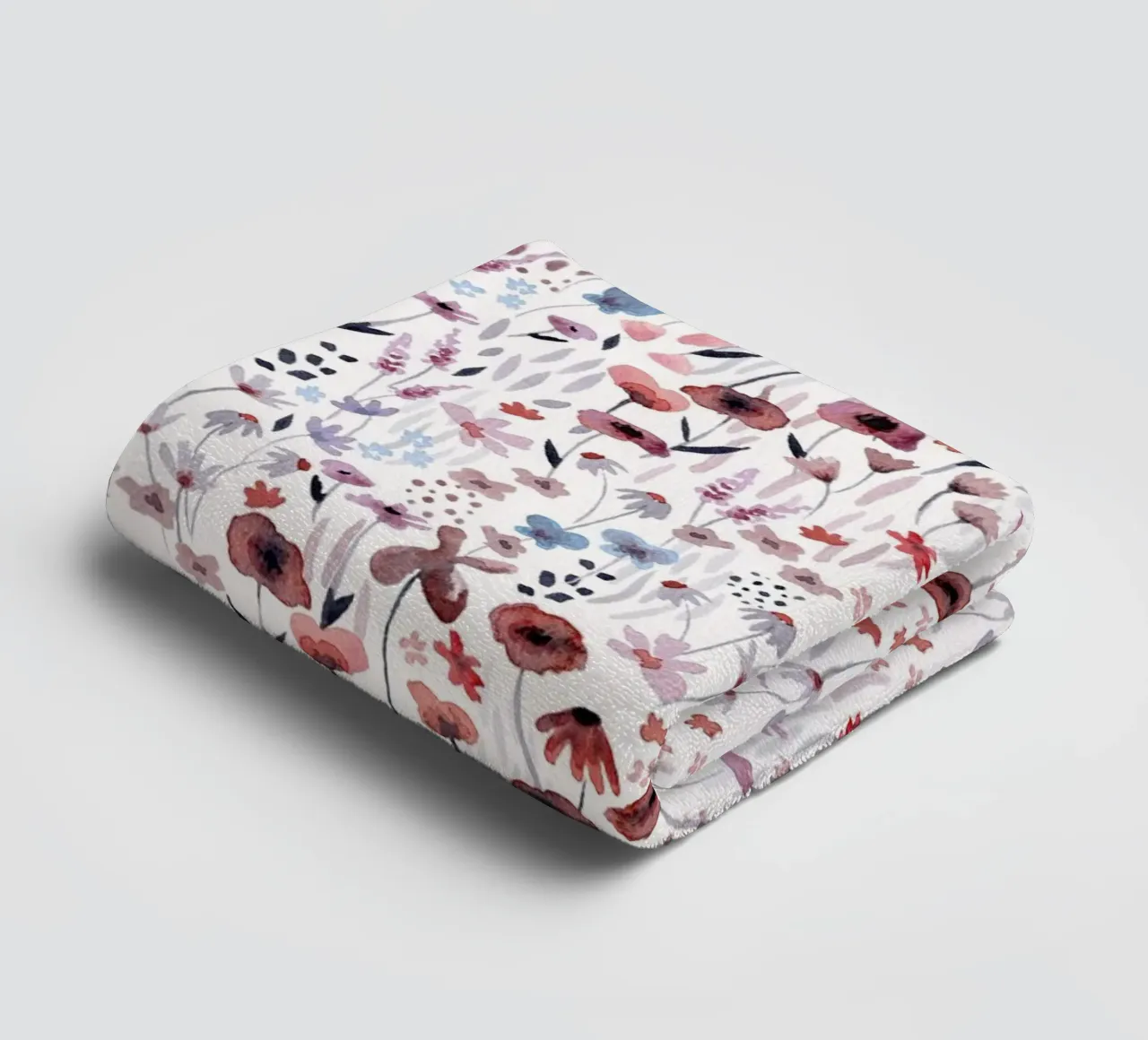Fantom Fifi Art - Frische Blumen Muster badhanddoek van The Artcircle