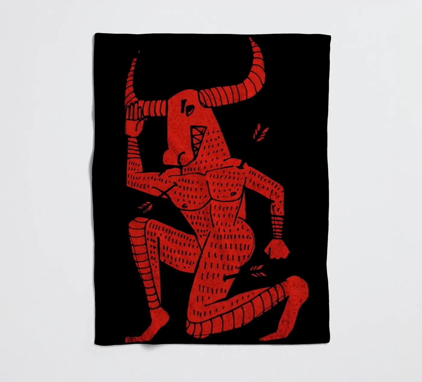 Minotaur fleecedeken van Matthew Taylor Wilson