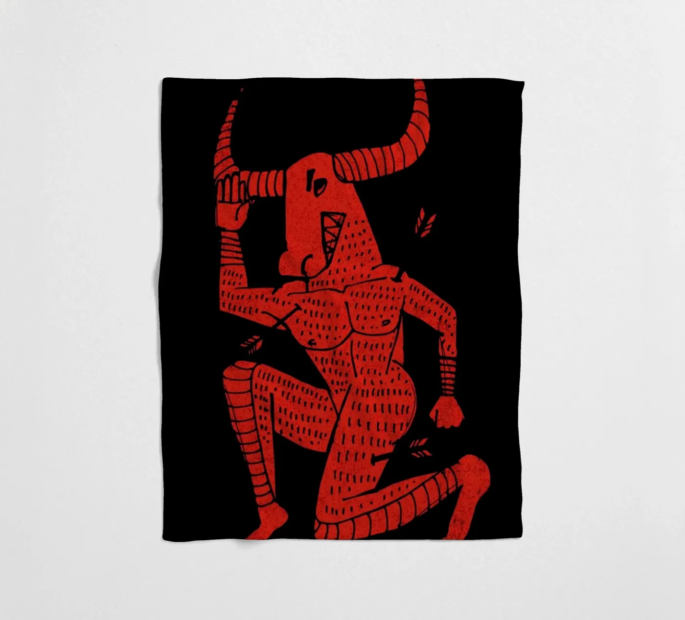 Minotaur fleecedeken van Matthew Taylor Wilson