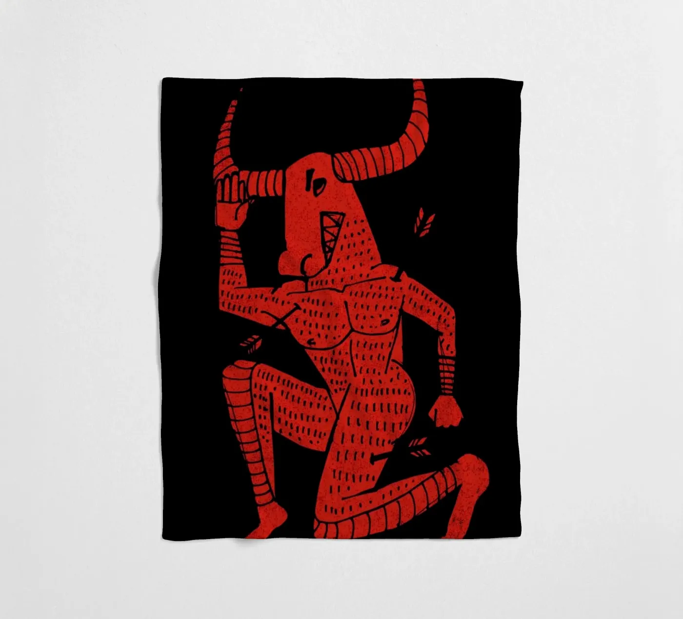 Minotaur fleecedeken van Matthew Taylor Wilson