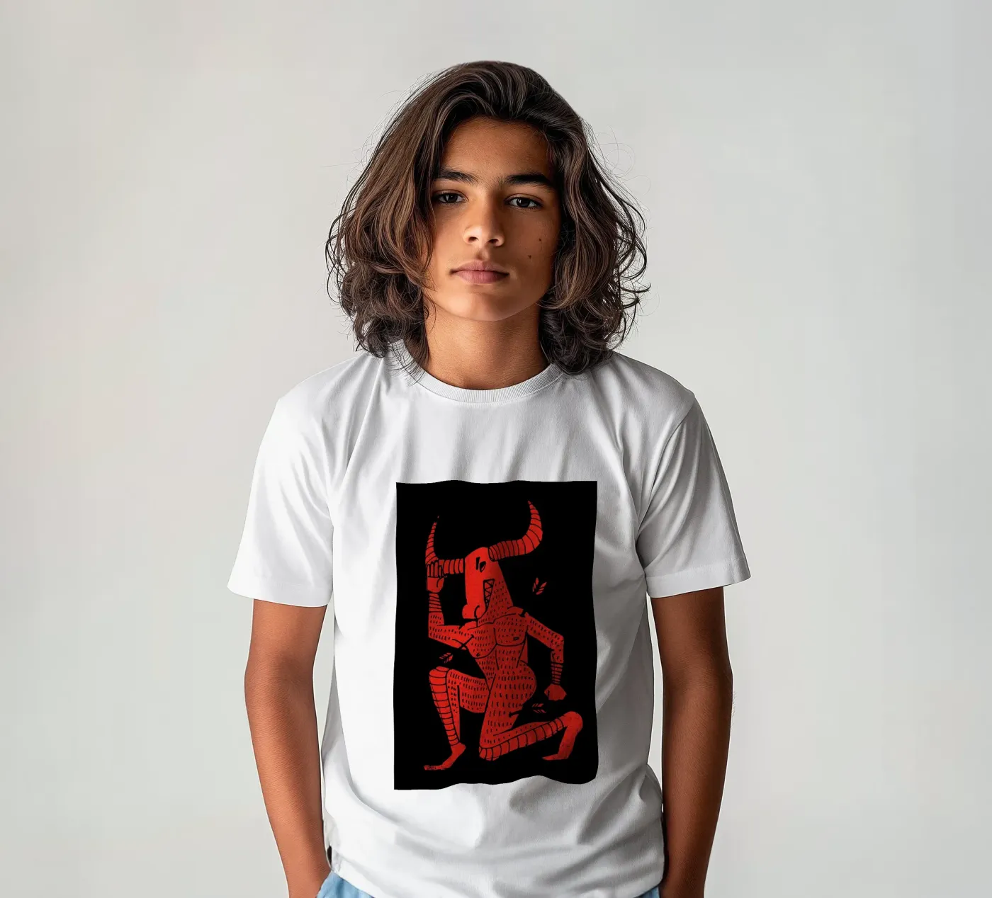 Minotaur t-shirt bambini da Matthew Taylor Wilson