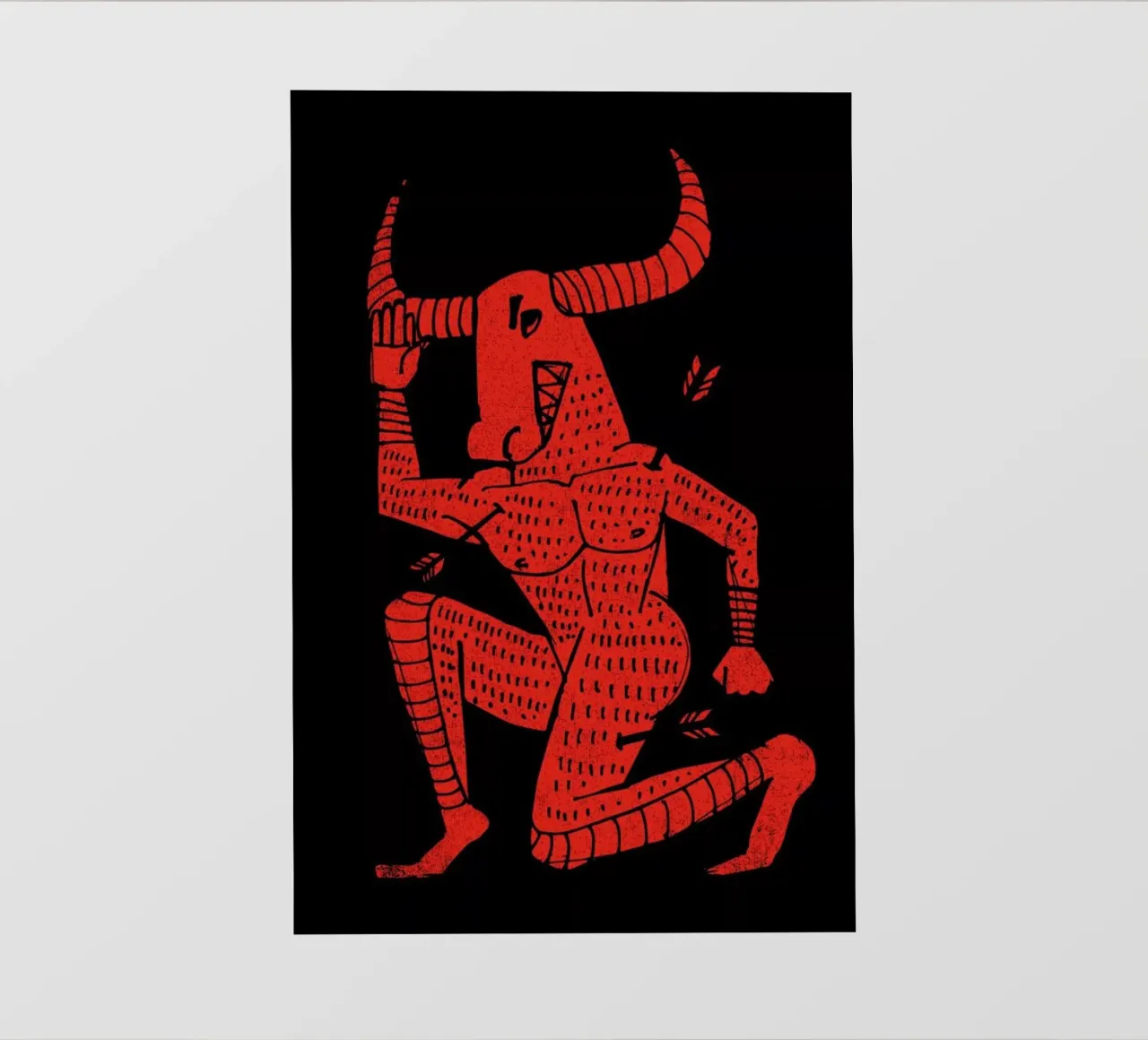 Minotaur pellicola backlit da Matthew Taylor Wilson