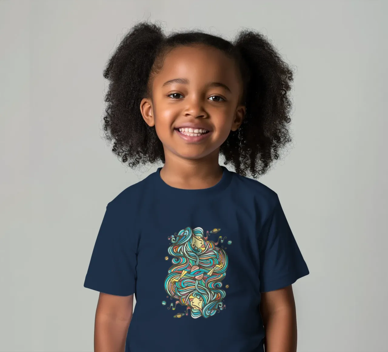 Planets kids t-shirt by Ninhol