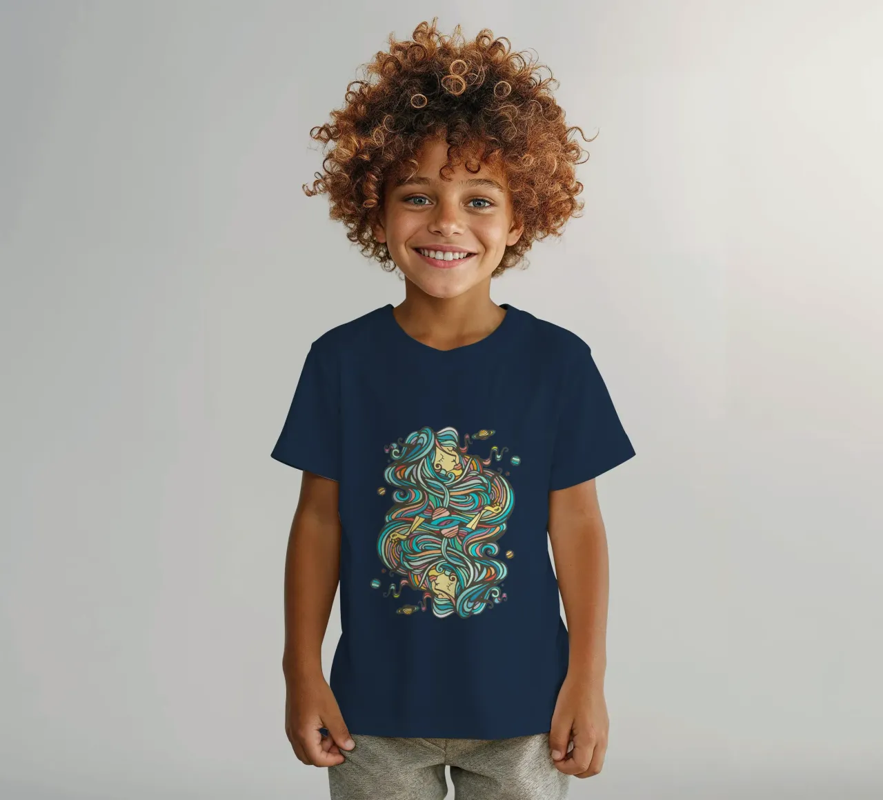 Planets kids t-shirt by Ninhol