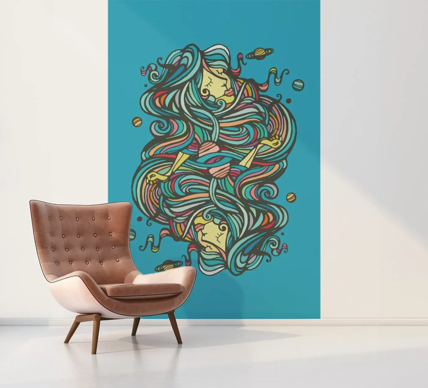 Planets fotobehang van Ninhol