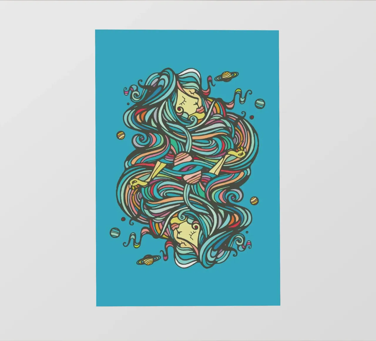 Planets fotobehang van Ninhol