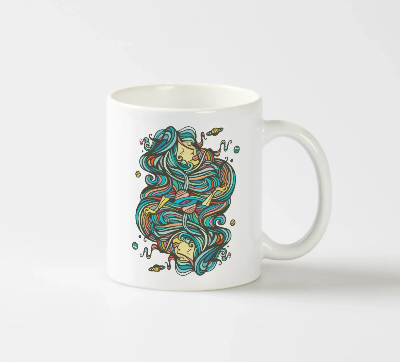 Planets ceramic mug by Ninhol