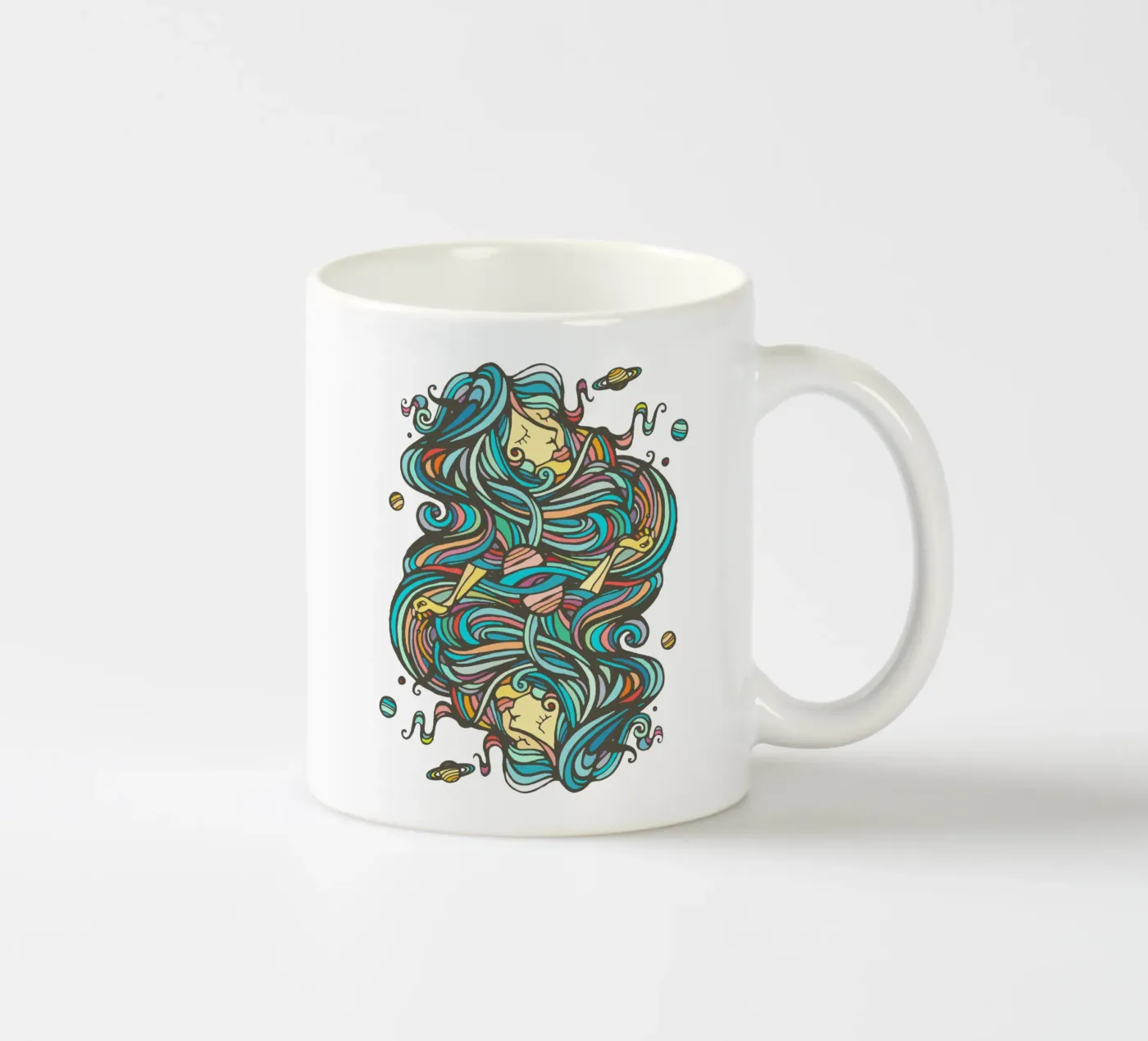 Planets ceramic mug by Ninhol
