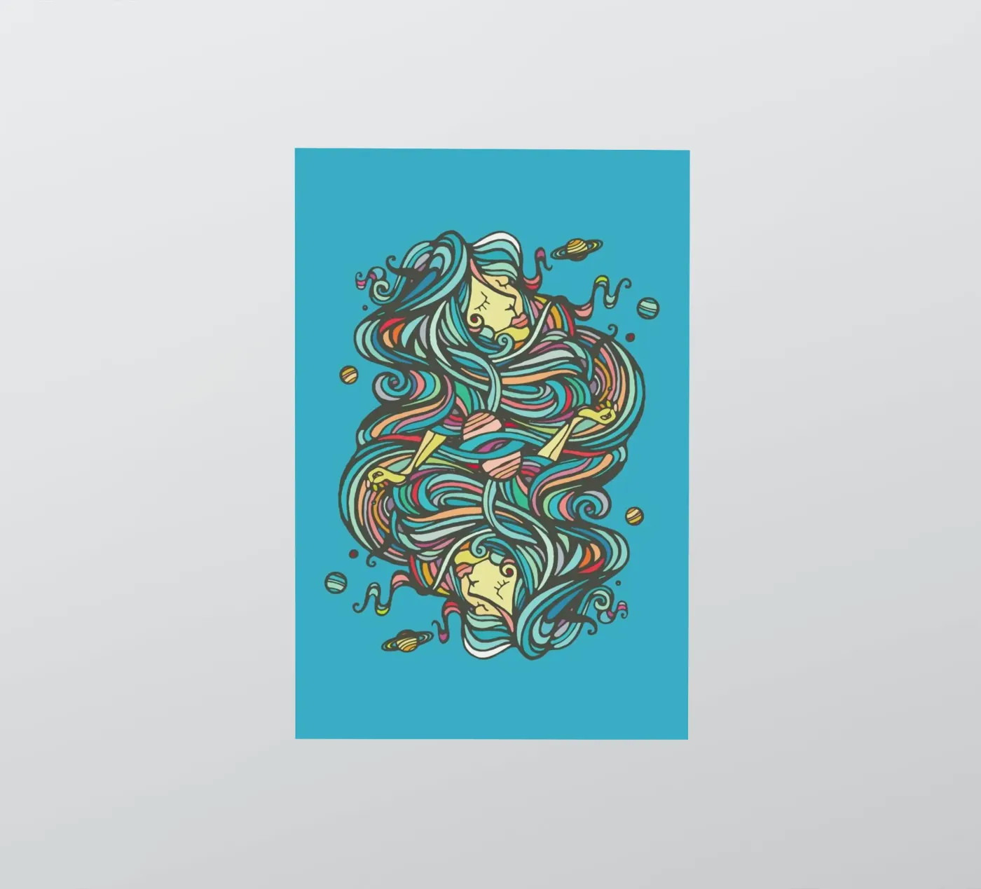 Planets sticker van Ninhol