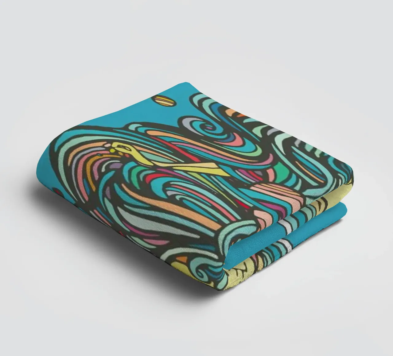 Planets towel by Ninhol