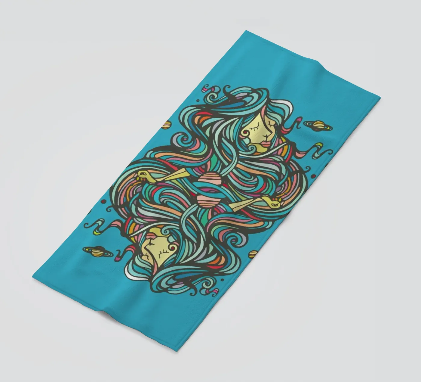 Planets strandhanddoek van Ninhol