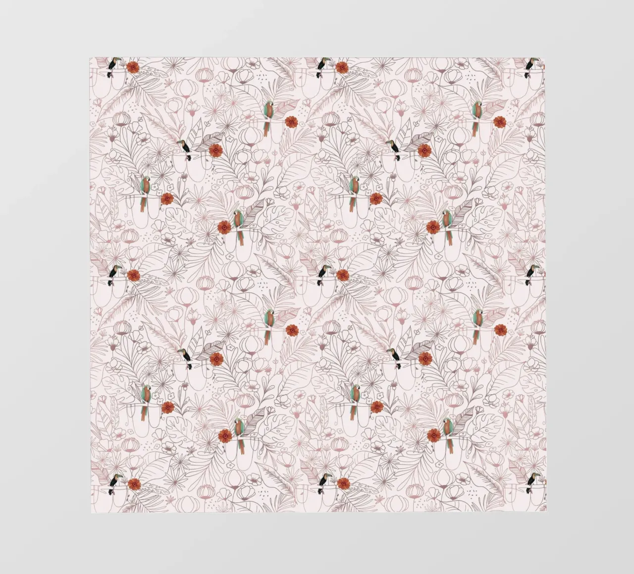 Fantom Fifi Art - Papageienmuster telo in pvc da The Artcircle