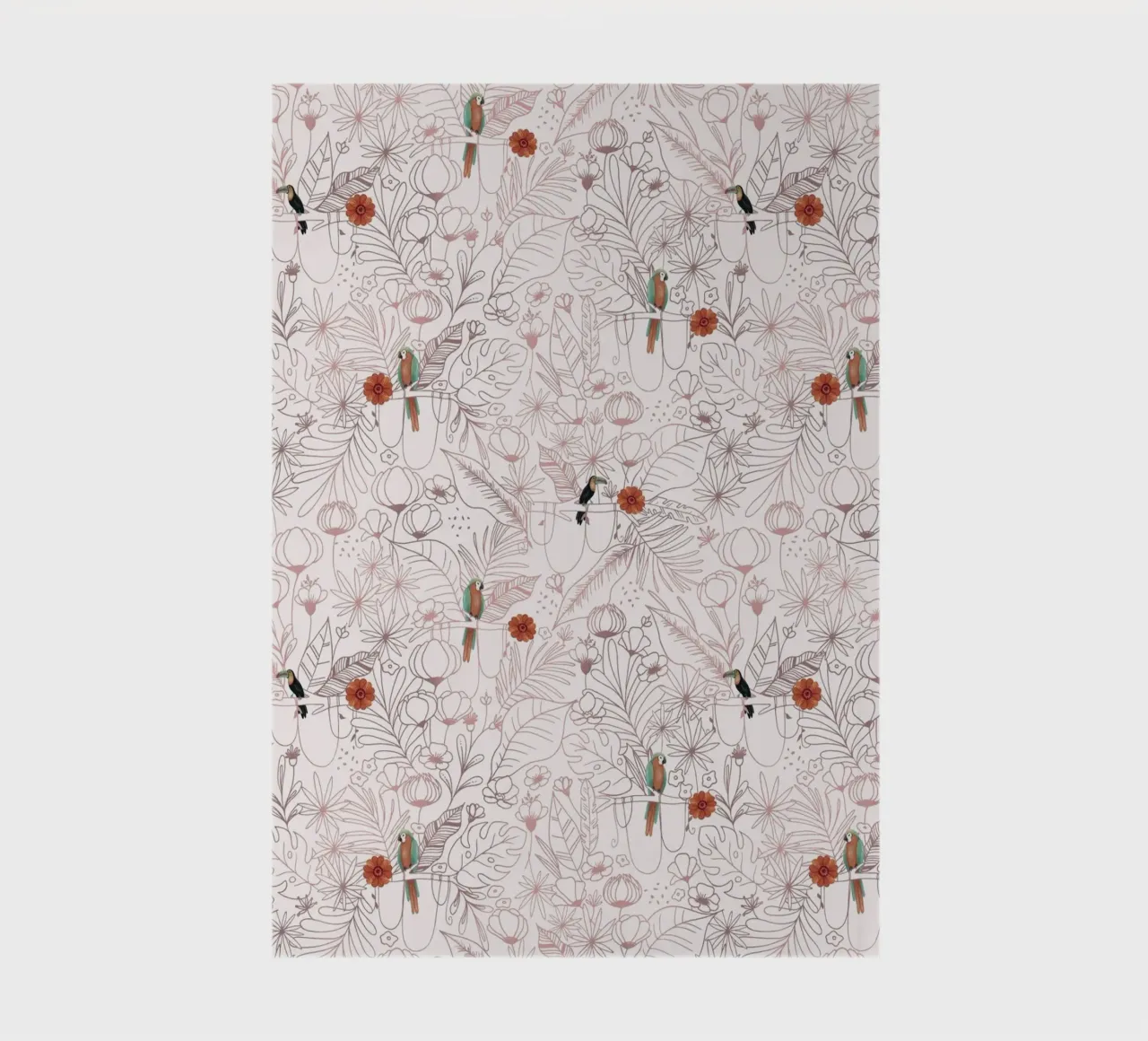 Fantom Fifi Art - Papageienmuster notebook by The Artcircle
