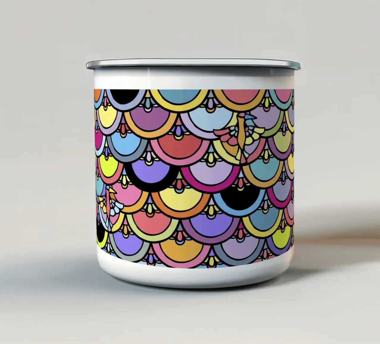 Skin Birds tazza in smalto da Ninhol