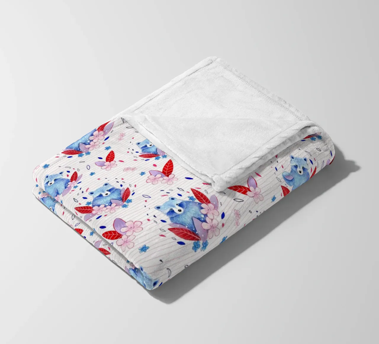 Fantom Fifi Art - Waschbären Muster coperta in pile da The Artcircle