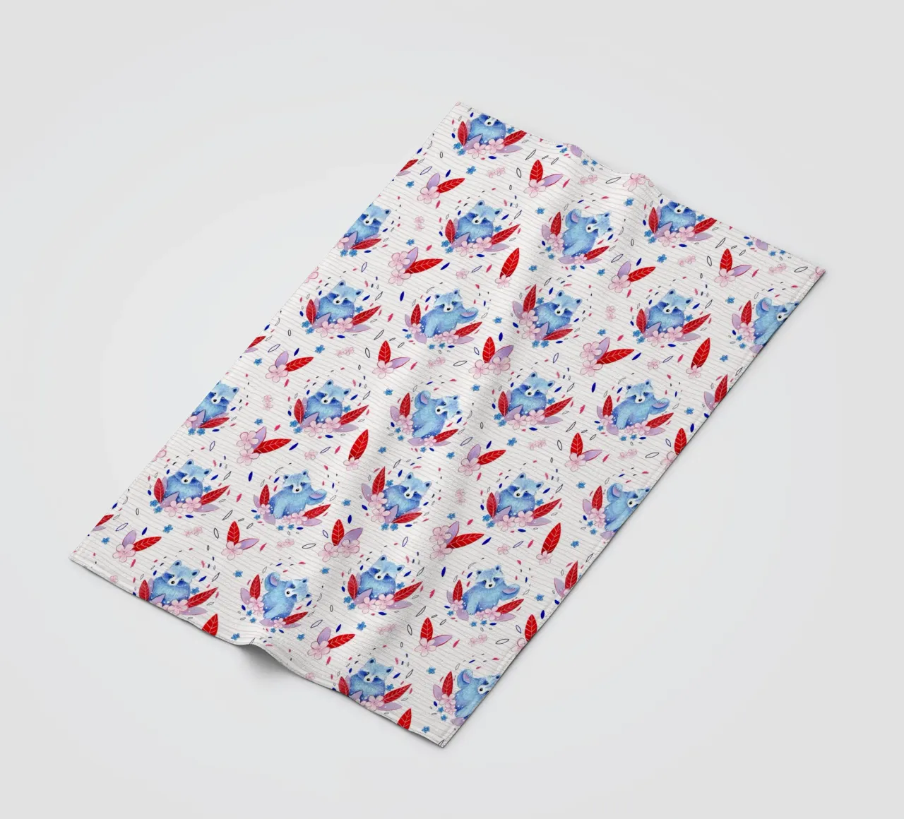 Fantom Fifi Art - Waschbären Muster coperta in pile da The Artcircle