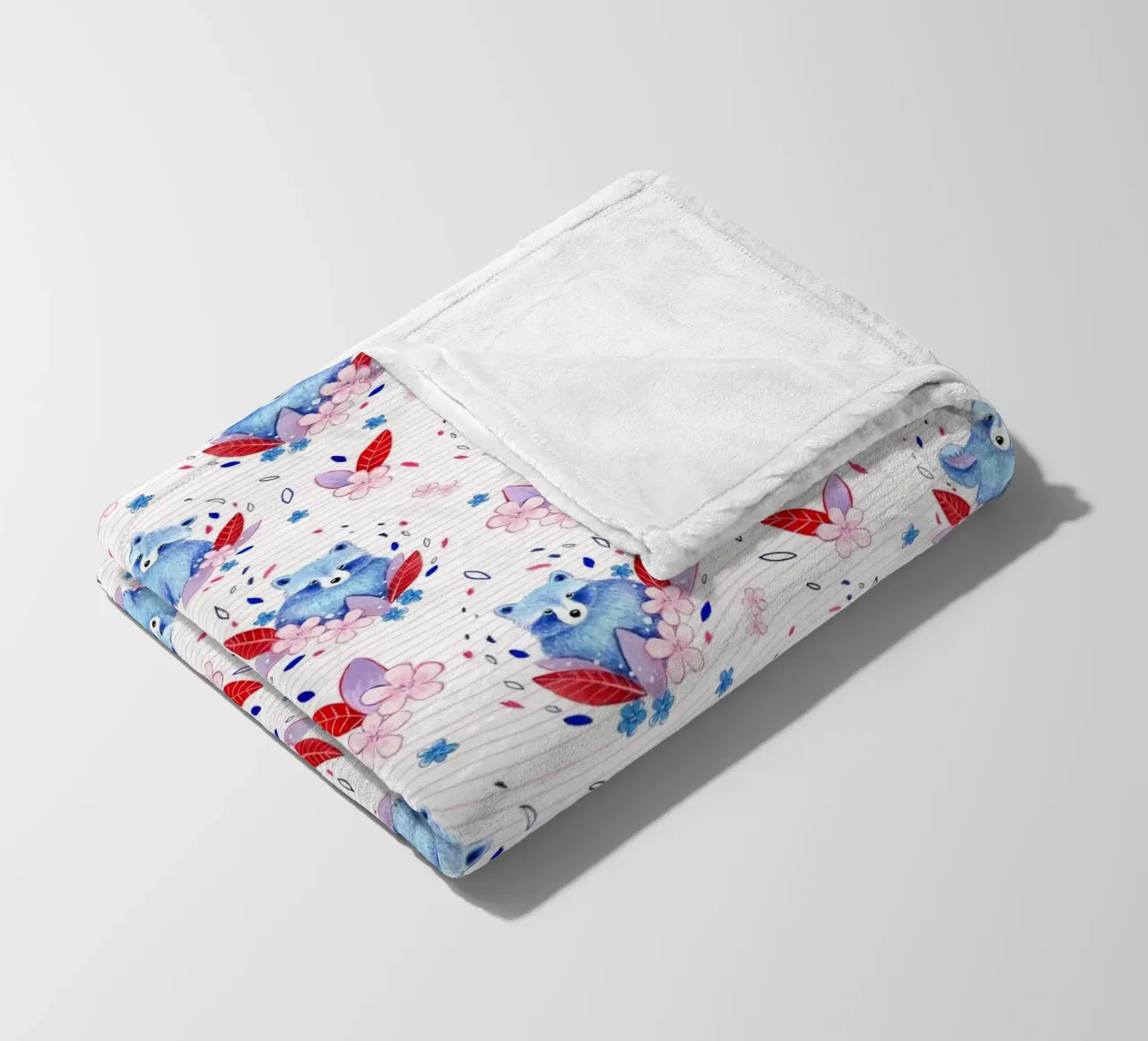 Fantom Fifi Art - Waschbären Muster coperta in pile da The Artcircle