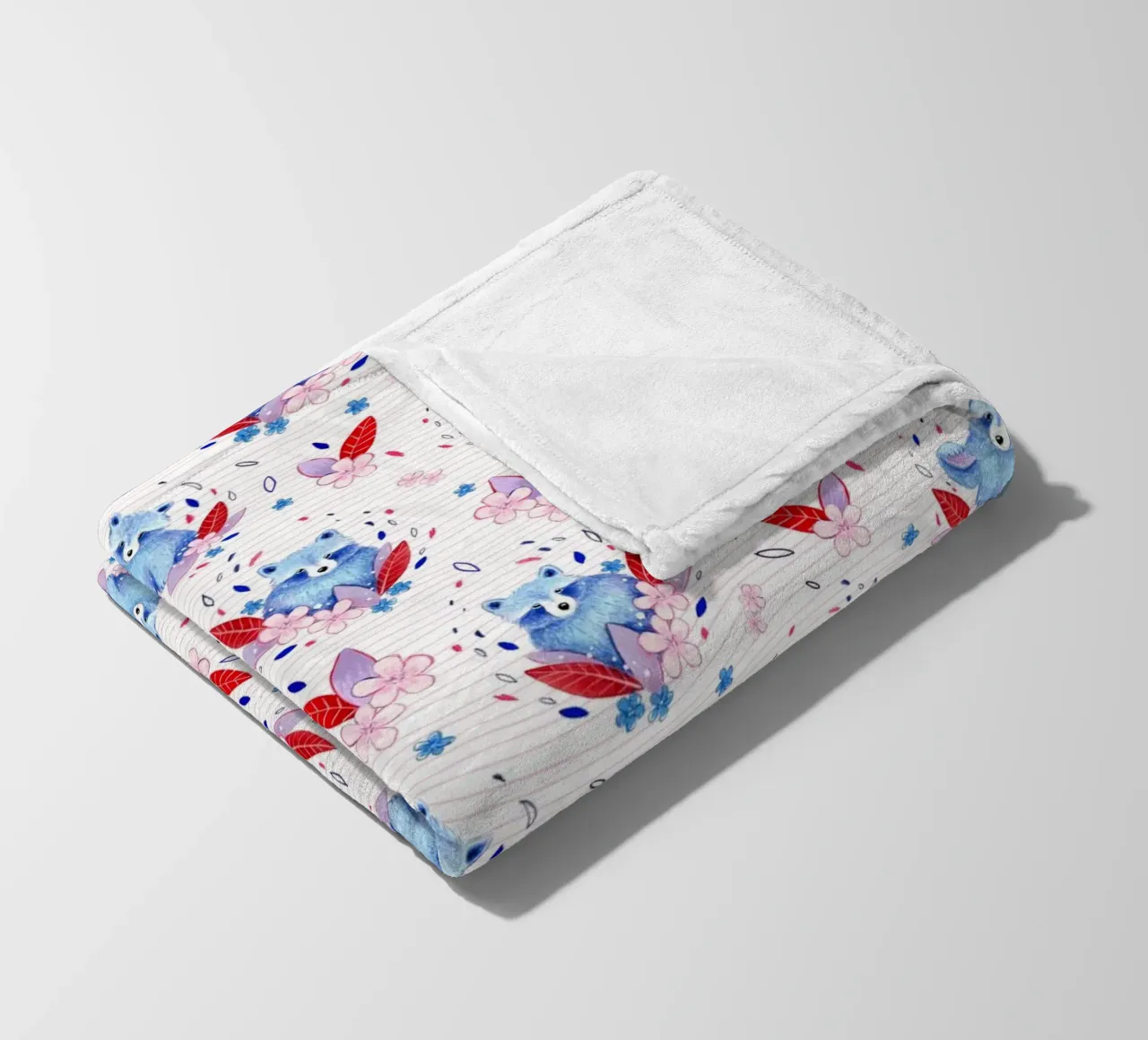 Fantom Fifi Art - Waschbären Muster coperta in pile da The Artcircle