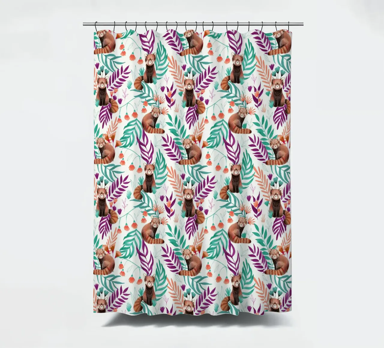 Fantom Fifi Art - Roter Panda tenda da doccia da The Artcircle