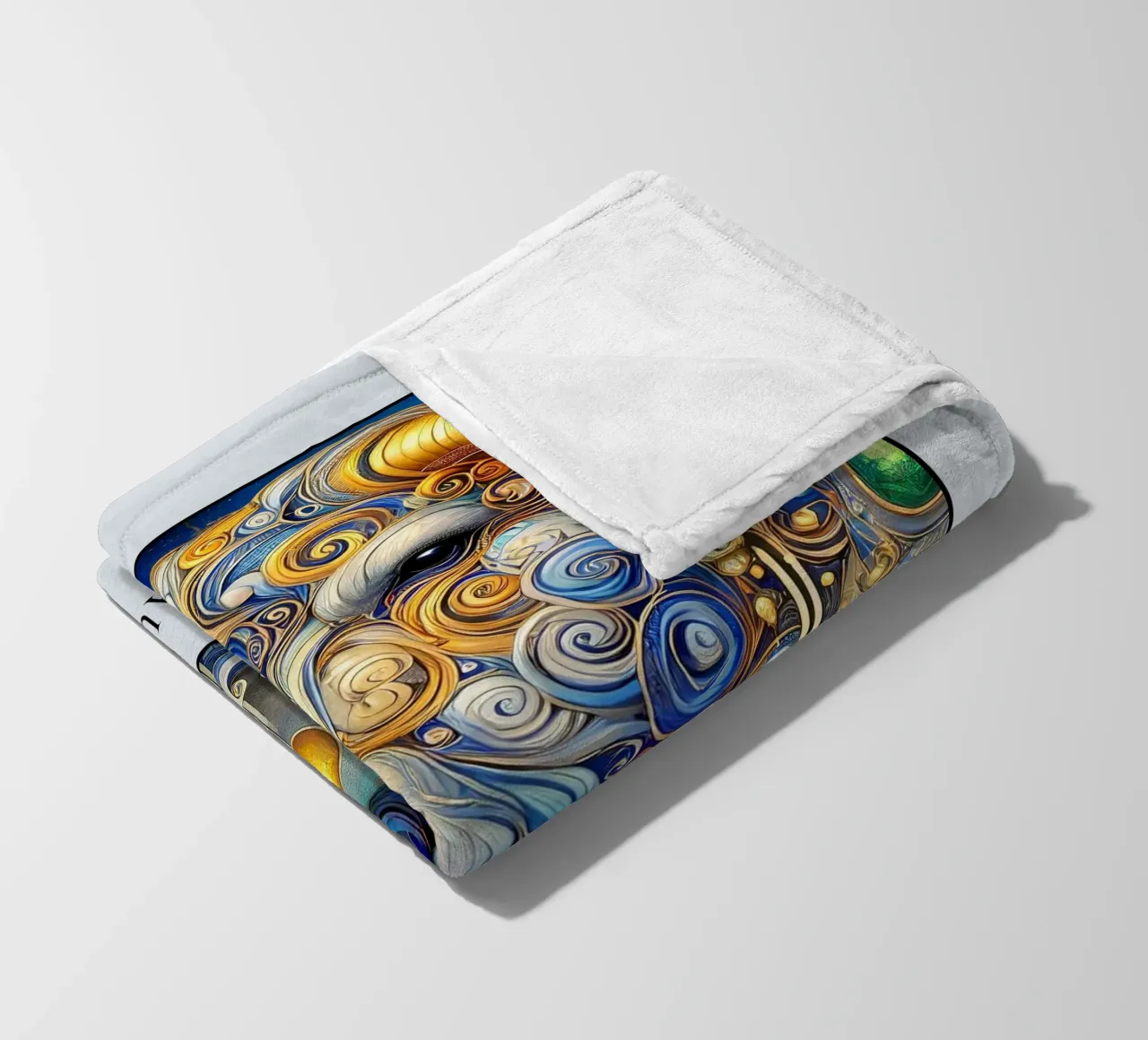 Astrological sign Taurus fleece blanket by Art-Nouveau-Dsg