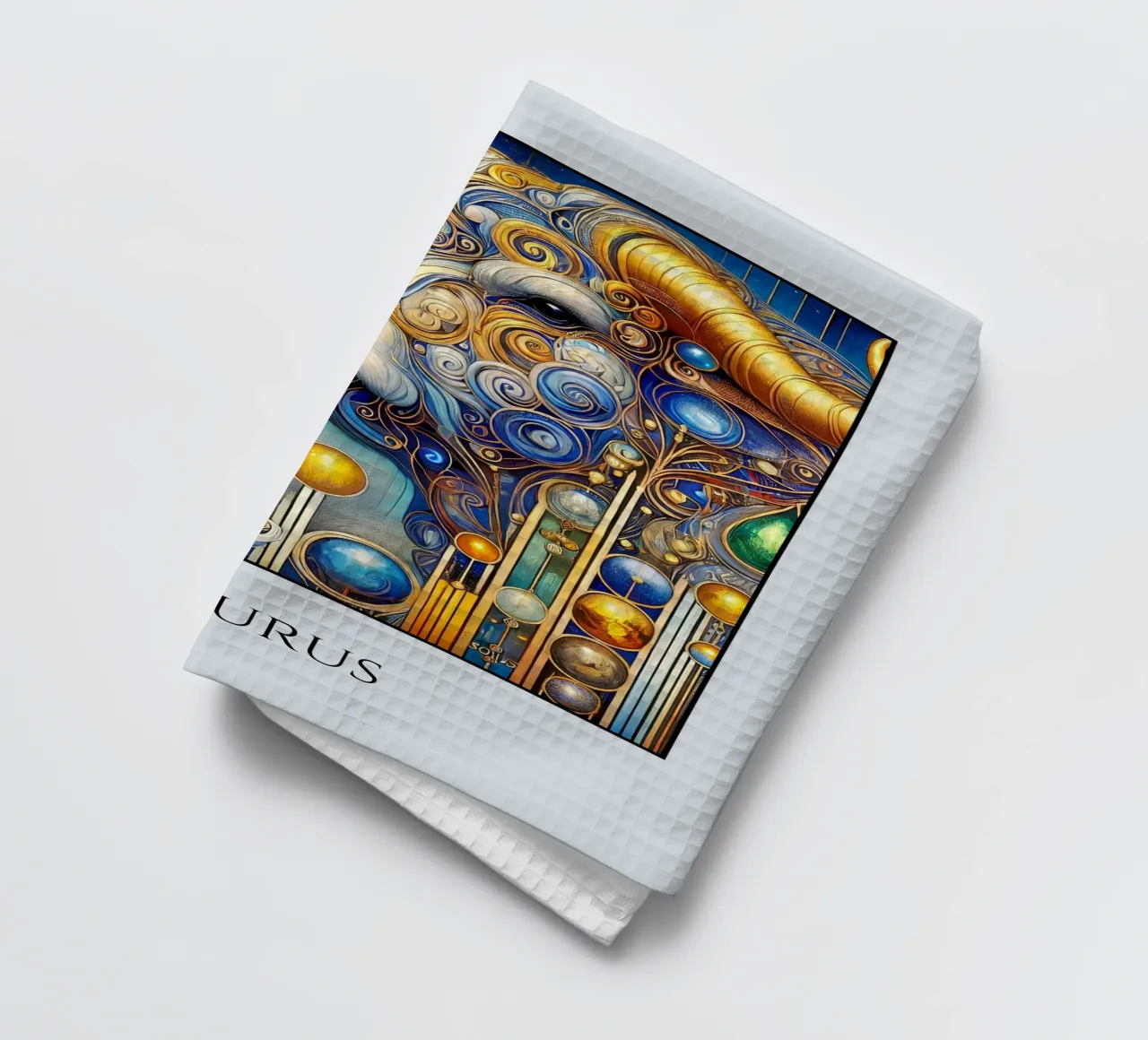 Signe du zodiaque Taureau torchon de Art-Nouveau-Dsg