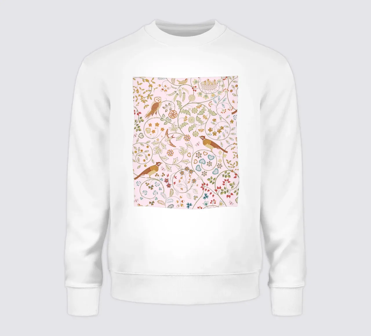 William Morris Bird & Owl Vintage Print, Flower Pattern (motif de fleurs) sweat de ArtHaus