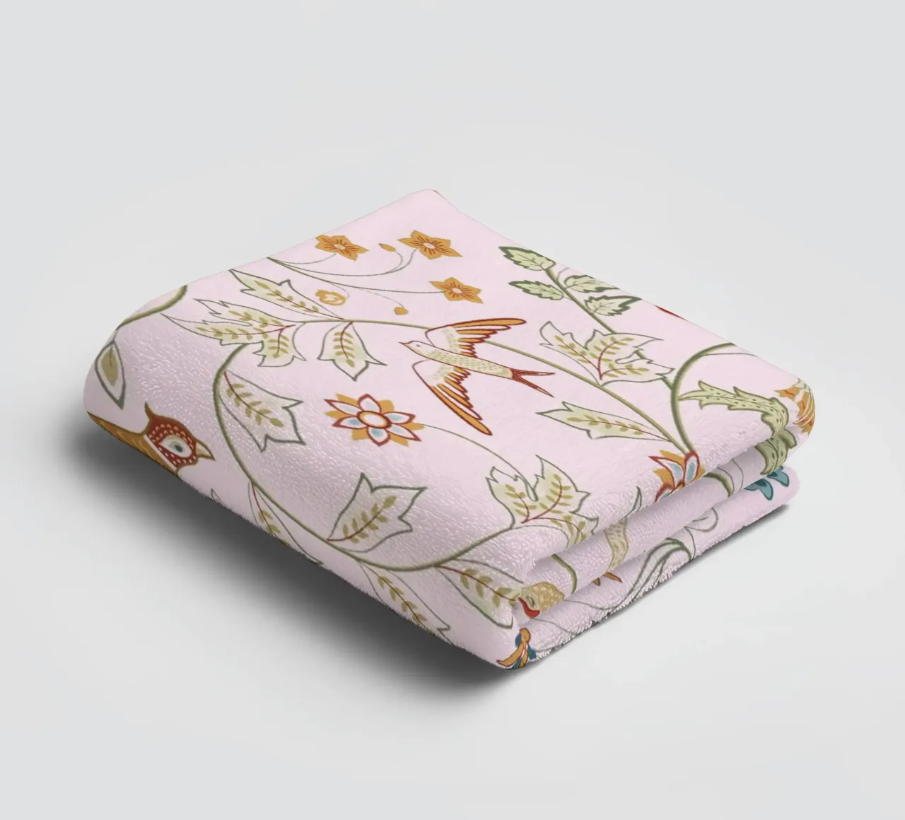 William Morris Bird & Owl Stampa d'epoca, motivo floreale asciugamano da bagno da ArtHaus