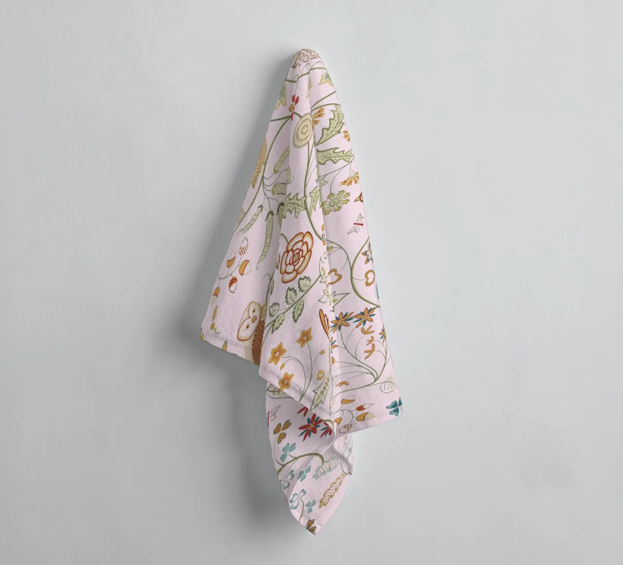 William Morris Bird & Owl Stampa d'epoca, motivo floreale asciugamano da bagno da ArtHaus