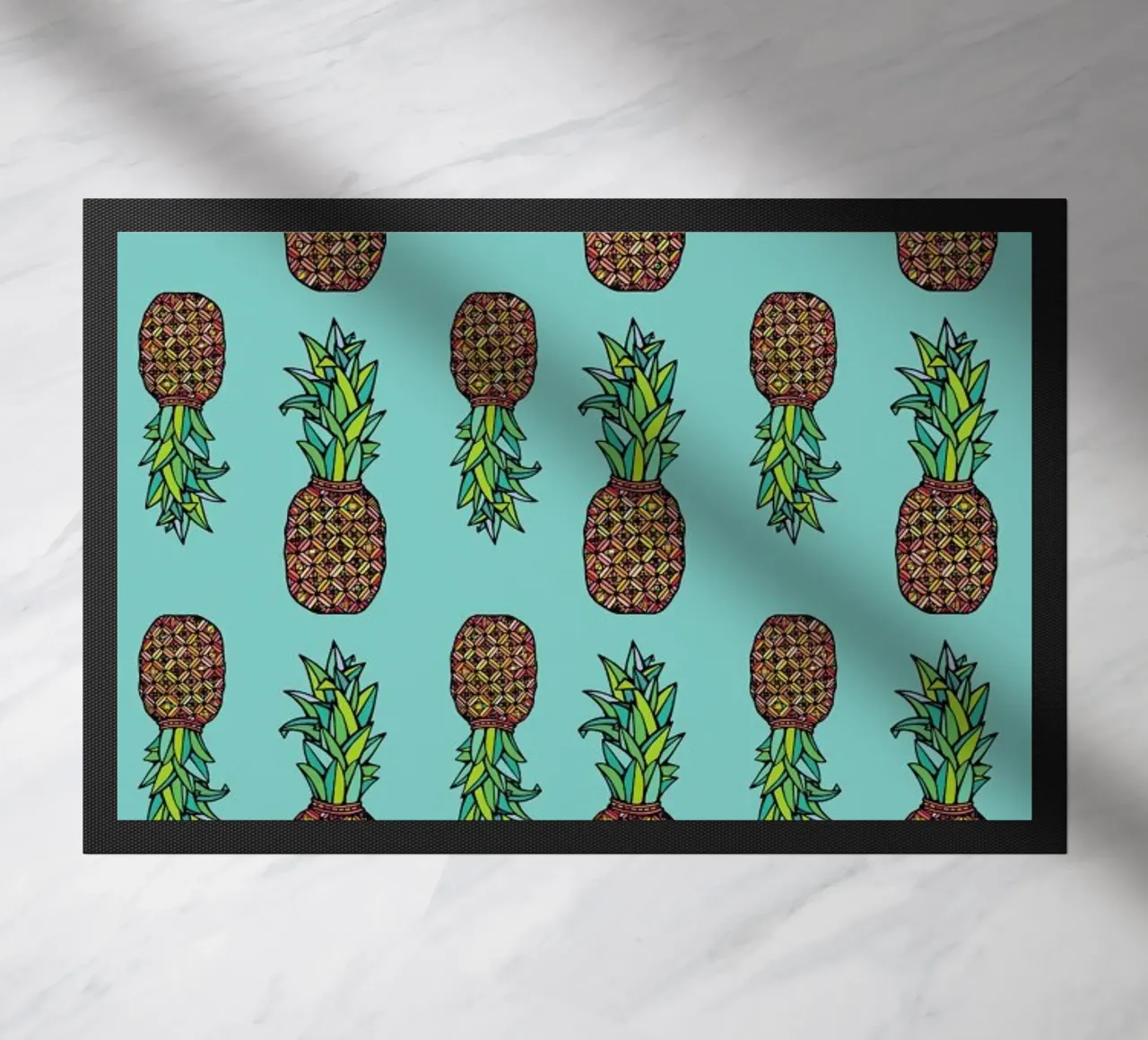 Golden Pineapple doormat by Ninhol