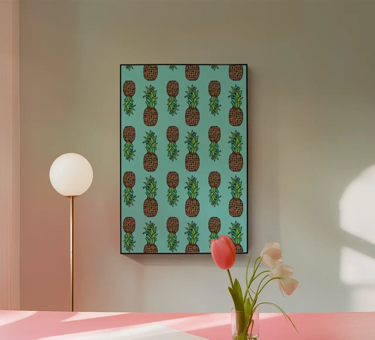 Golden Pineapple plexiglass da Ninhol