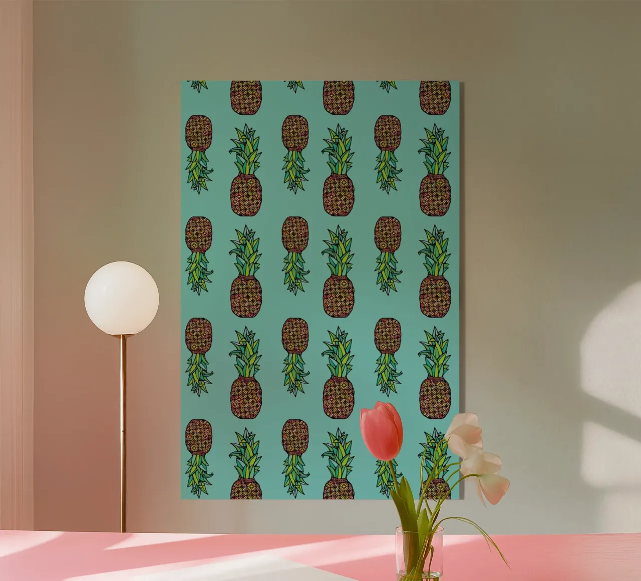 Golden Pineapple plexiglass da Ninhol