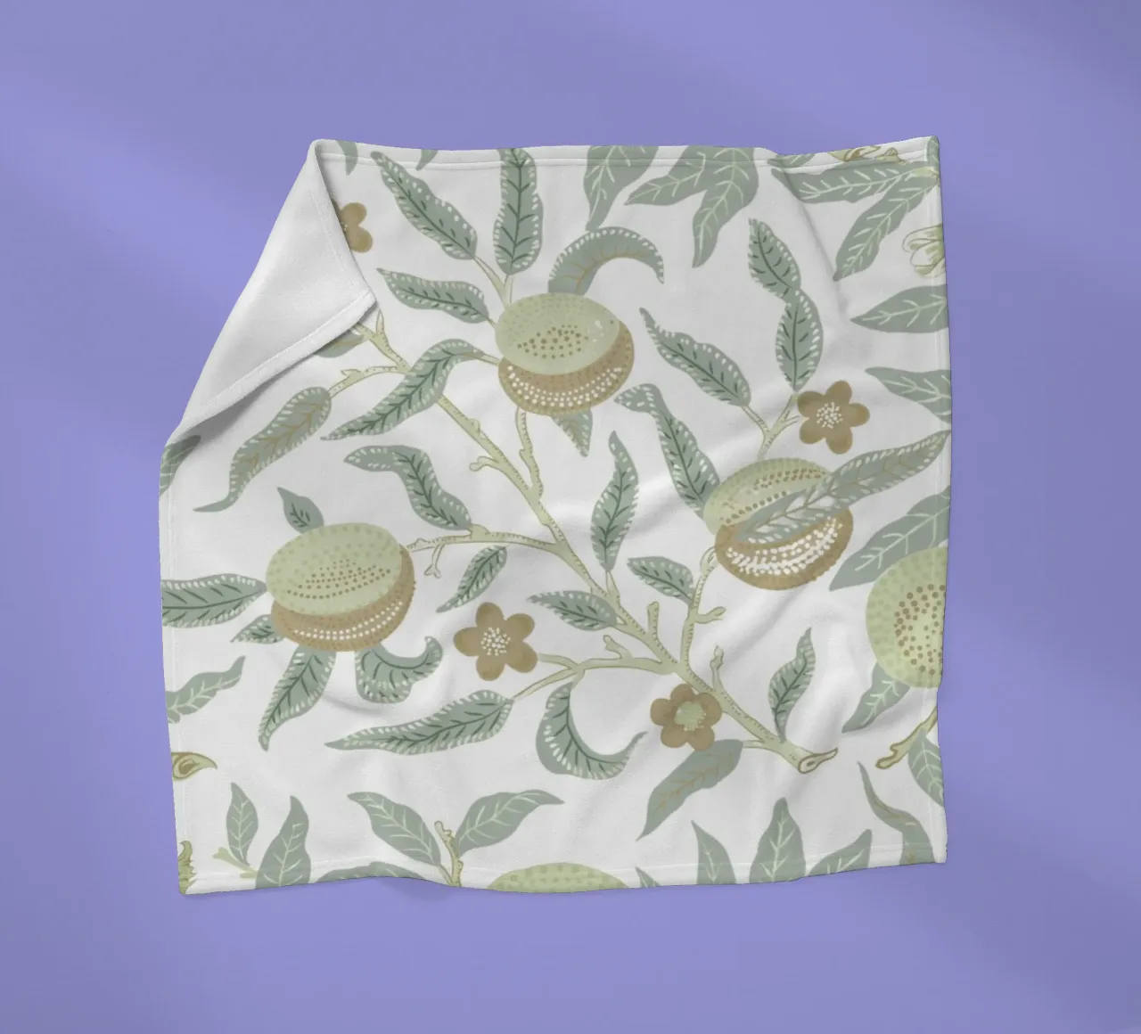 William Morris Pomegranate Print, Vintage Wall Art Pattern plaid polaire de ArtHaus