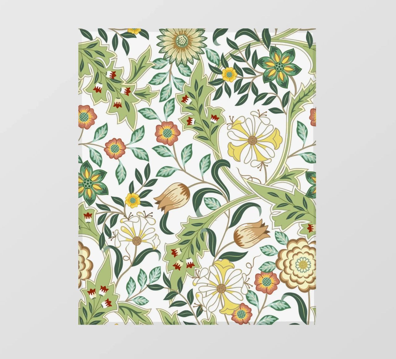 Impresión botánica de William Morris papel para pared de ArtHaus