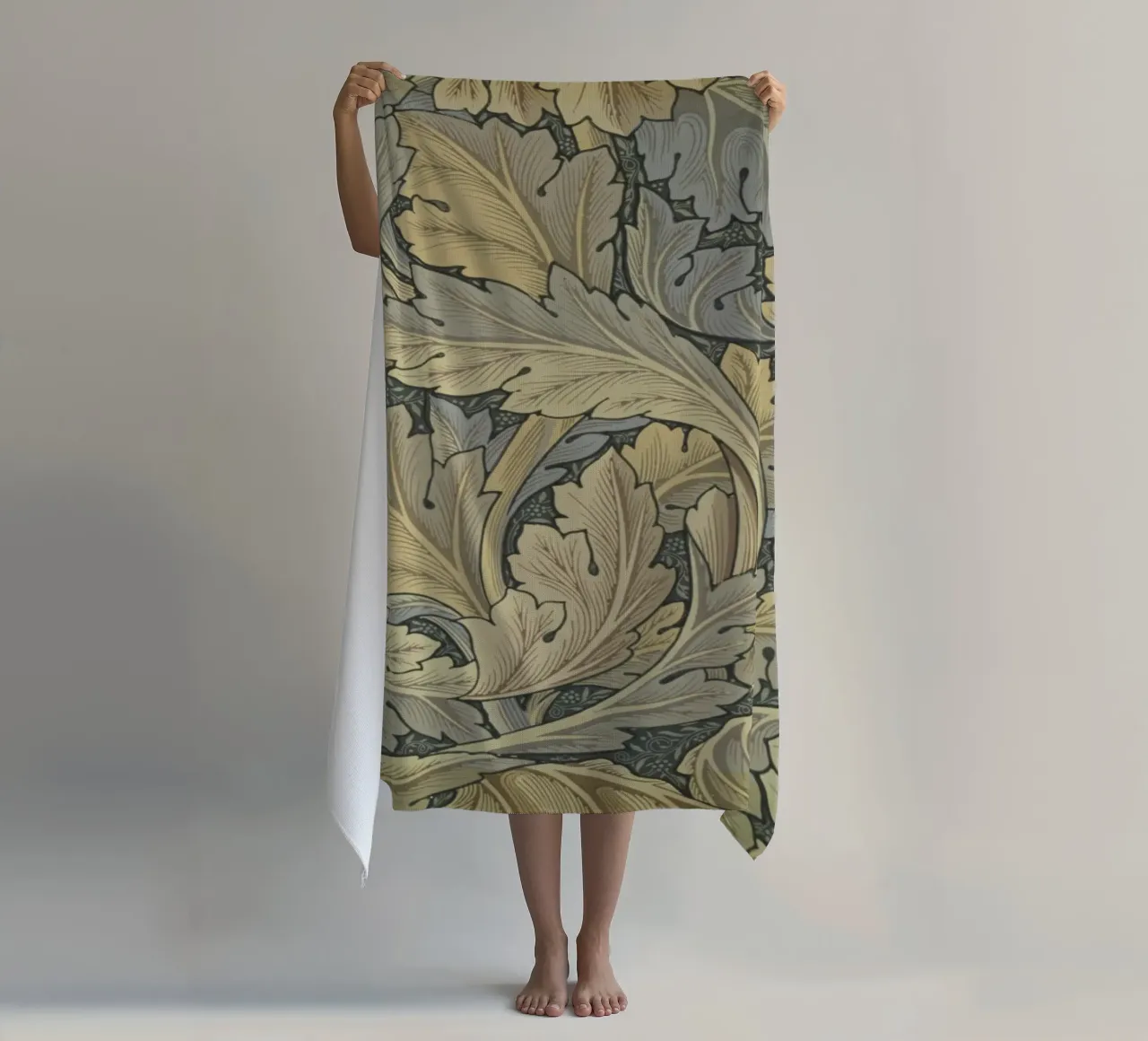 William Morris Print, Vintage Pattern, Botanical Print beach towel by ArtHaus
