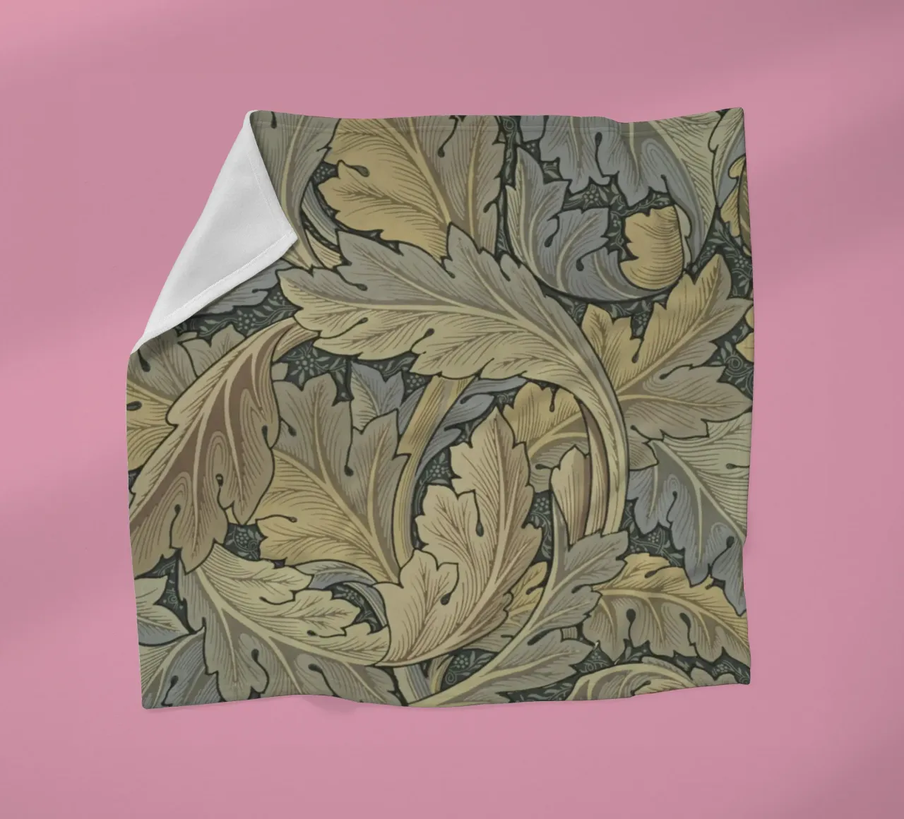 William Morris Print, Vintage Pattern, Botanical Print fleece blanket by ArtHaus