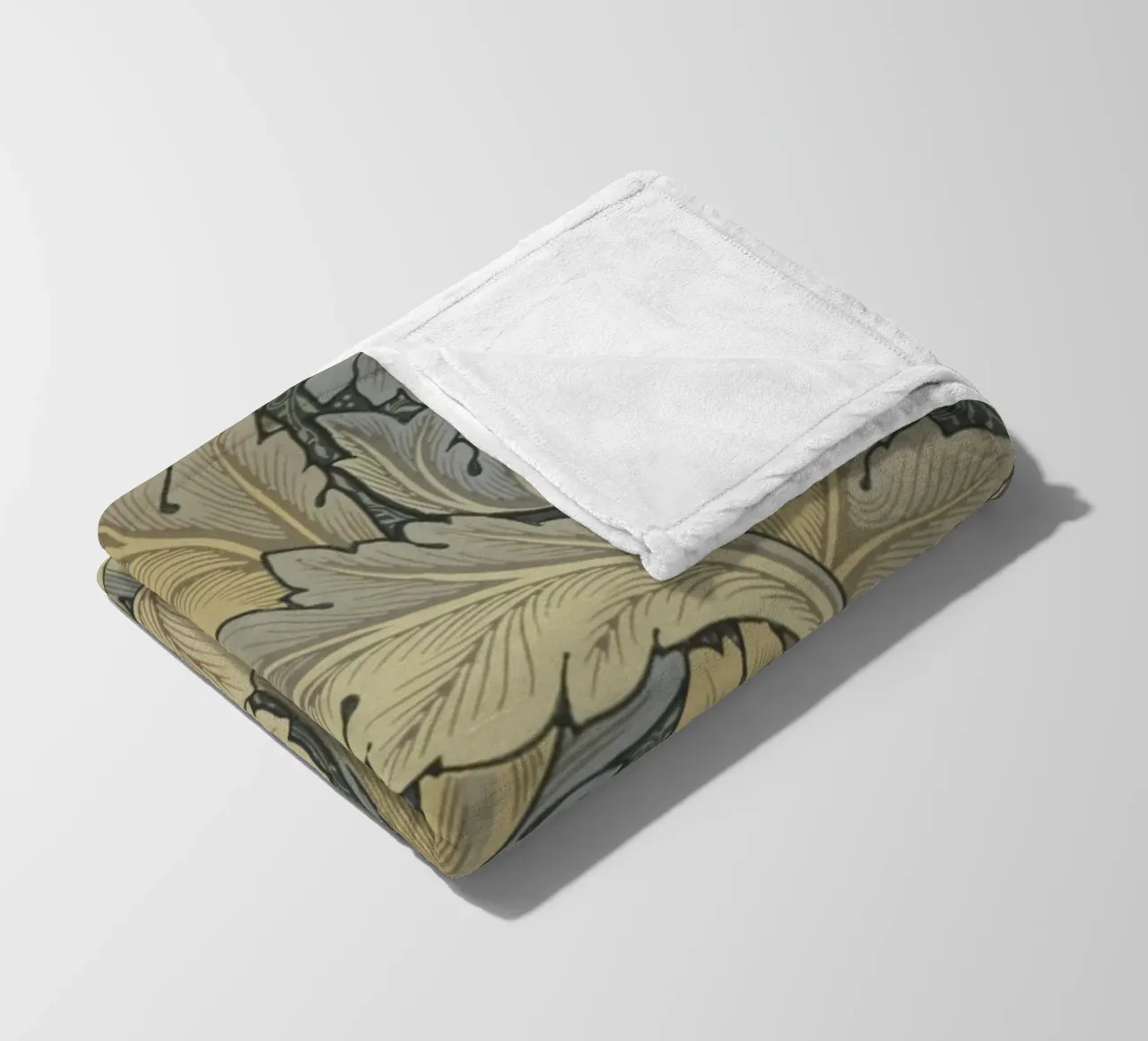 William Morris Print, Vintage Pattern, Botanical Print fleece blanket by ArtHaus