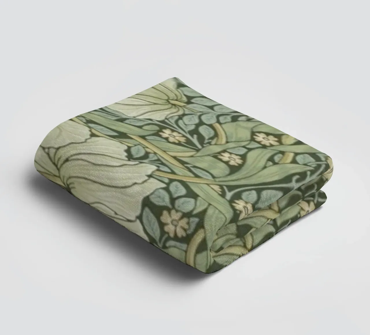 William Morris Botanical Vintage Print, Green Pattern (motif vert) serviette de bain de ArtHaus
