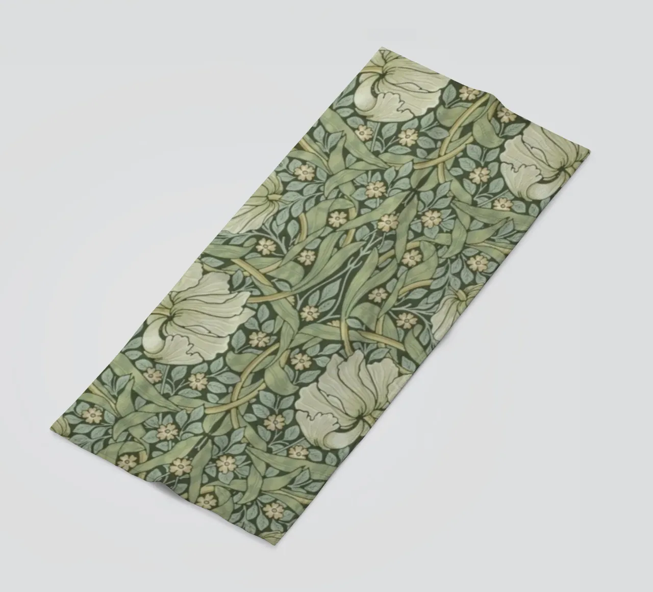 William Morris Botanical Vintage Print, Green Pattern (motif vert) serviette de plage de ArtHaus
