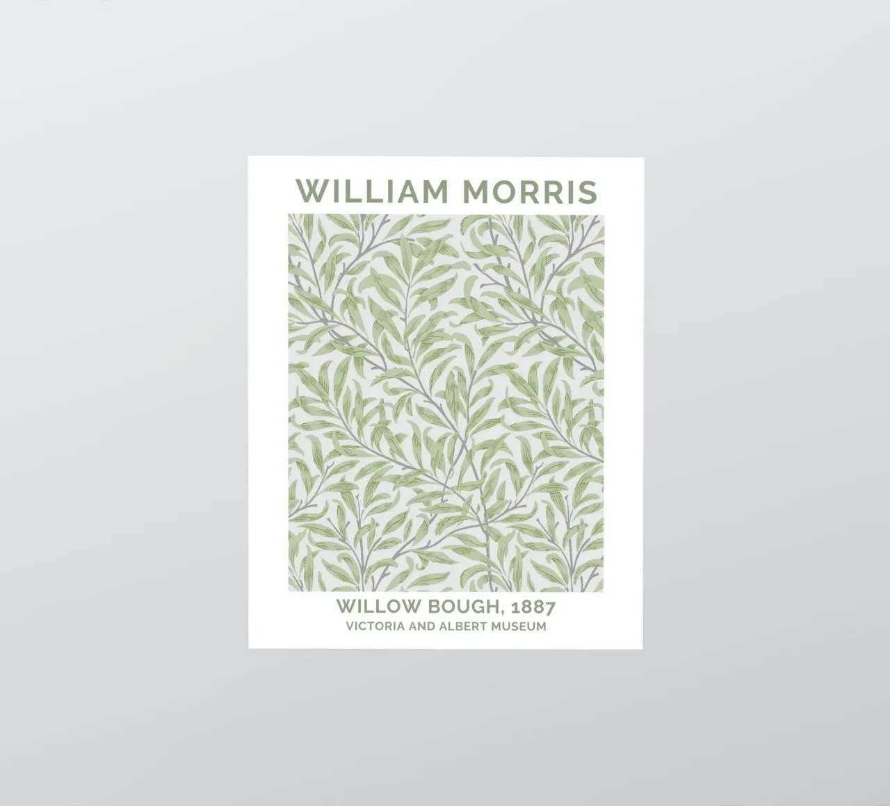 William Morris Willow Bough, art mural vintage, motif sauge autocollant de ArtHaus