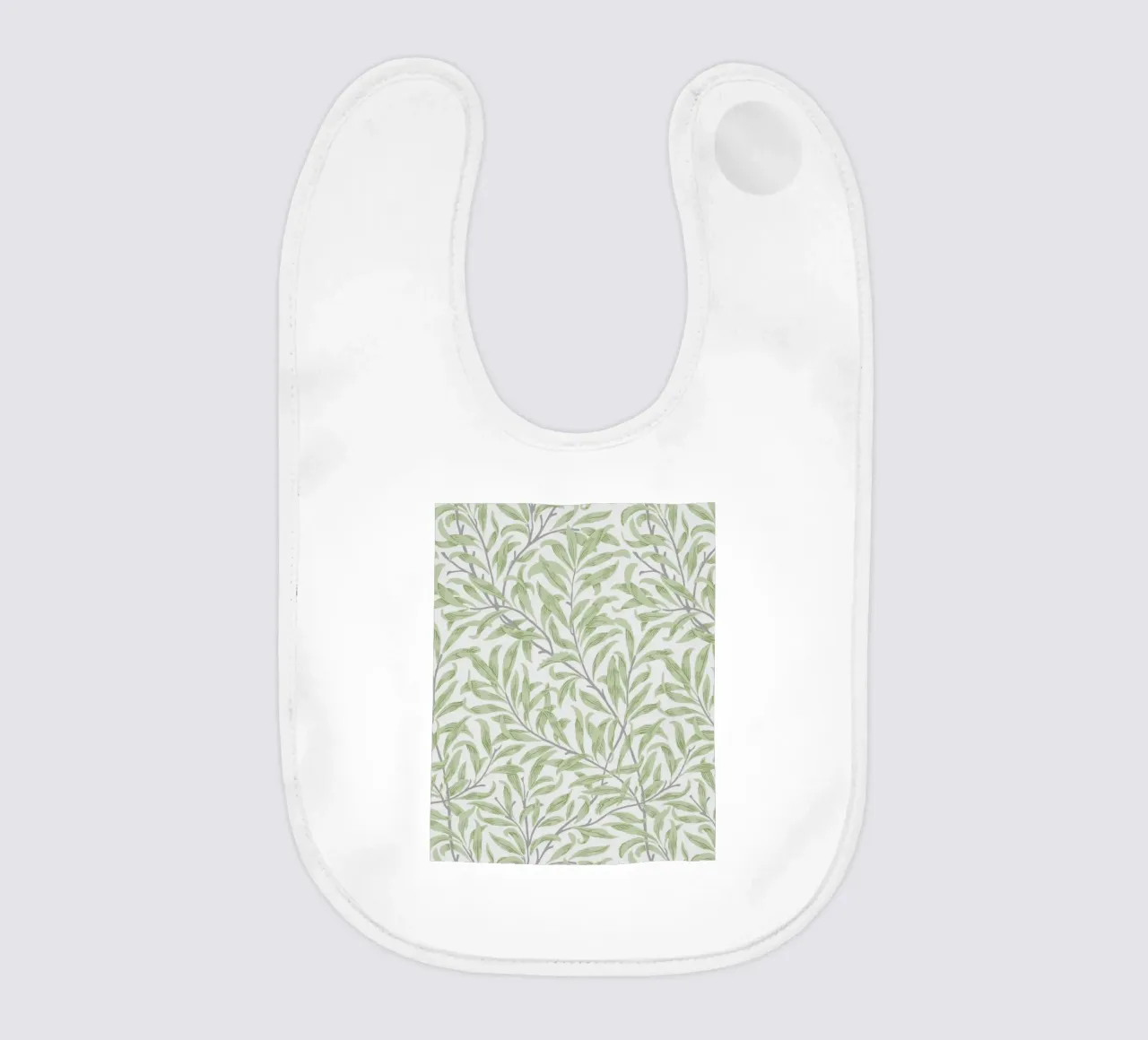William Morris Willow Bough Pattern, Botanische Kunst Babylätzchen von ArtHaus