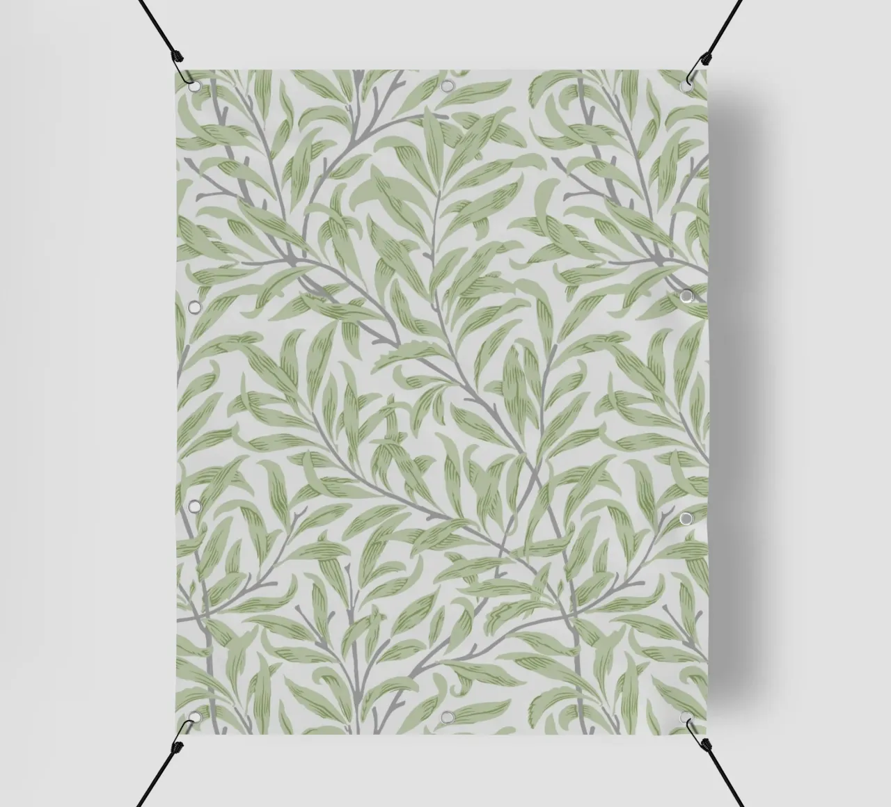 William Morris Willow Bough Pattern, arte botanica telo in pvc da ArtHaus