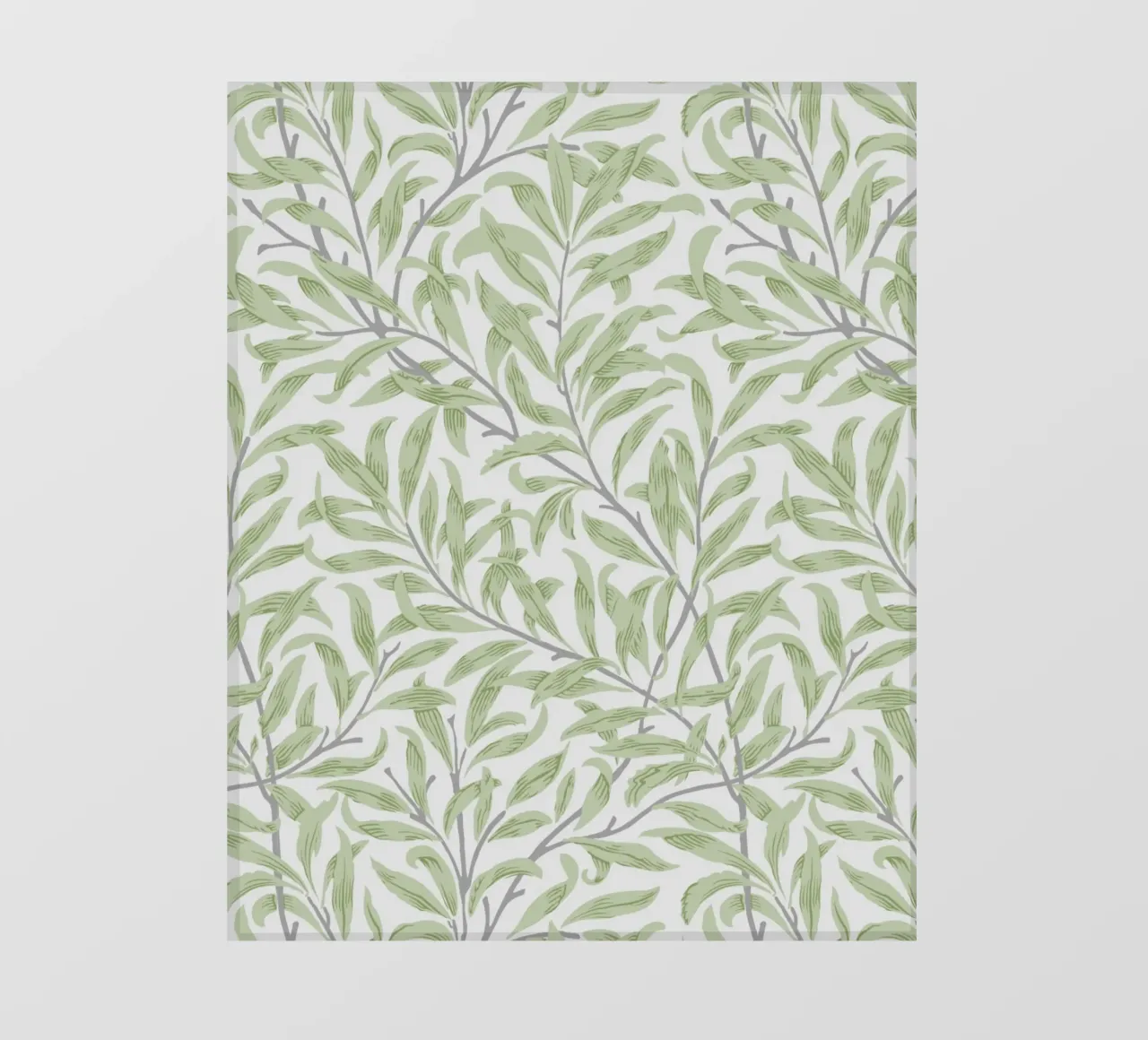 William Morris Willow Bough Pattern, arte botanica telo in pvc da ArtHaus