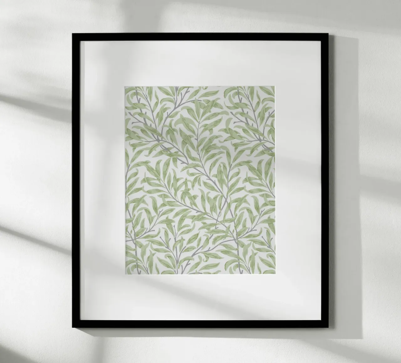 William Morris Willow Bough Pattern, Botanische Kunst Hahnemühle von ArtHaus