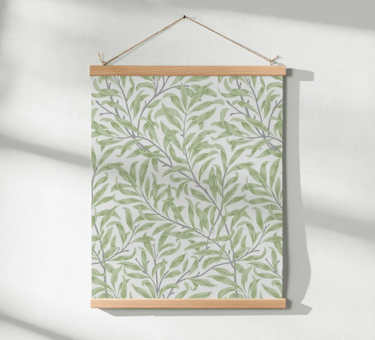William Morris Willow Bough Pattern, Botanische Kunst Hahnemühle von ArtHaus