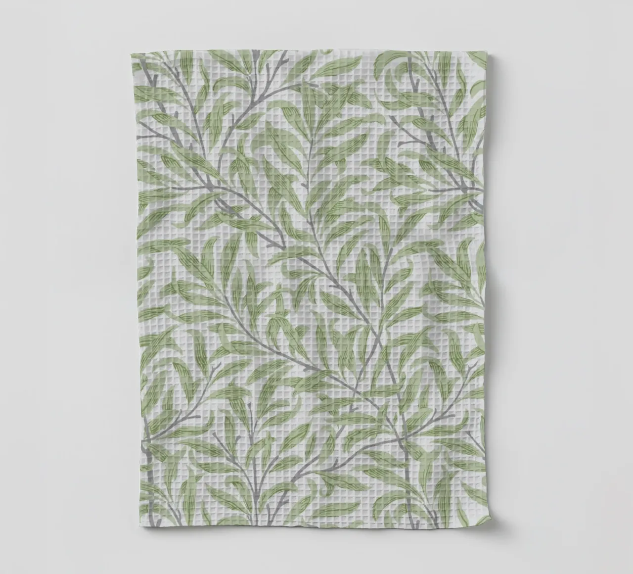 William Morris Willow Bough Pattern, Botanische Kunst Geschirrtuch von ArtHaus