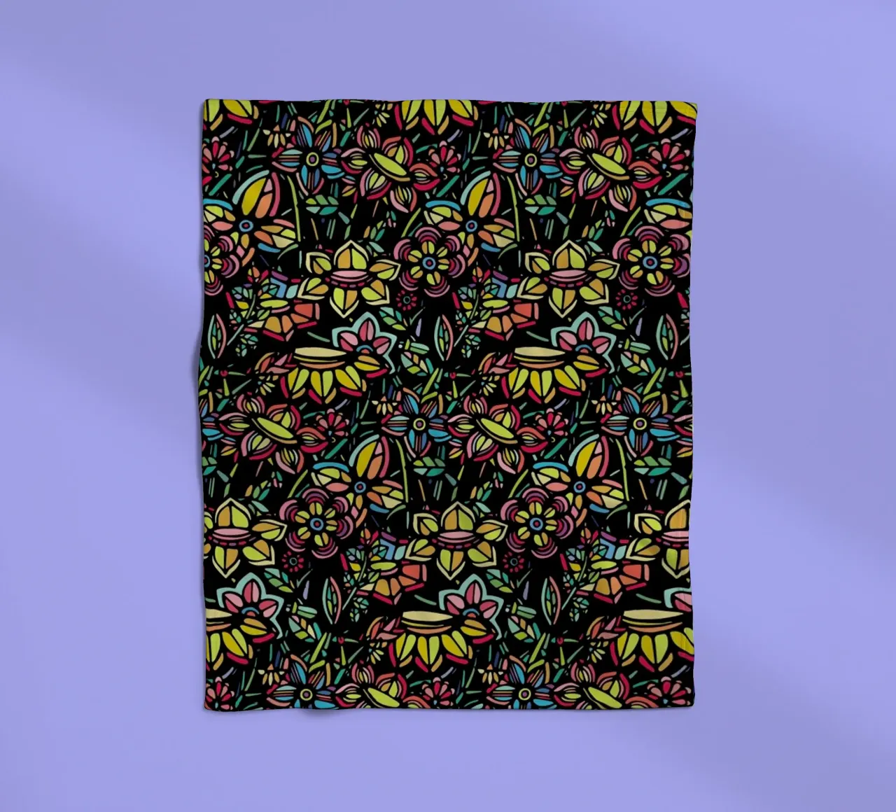 Bouquet Fleecedecke von Ninhol