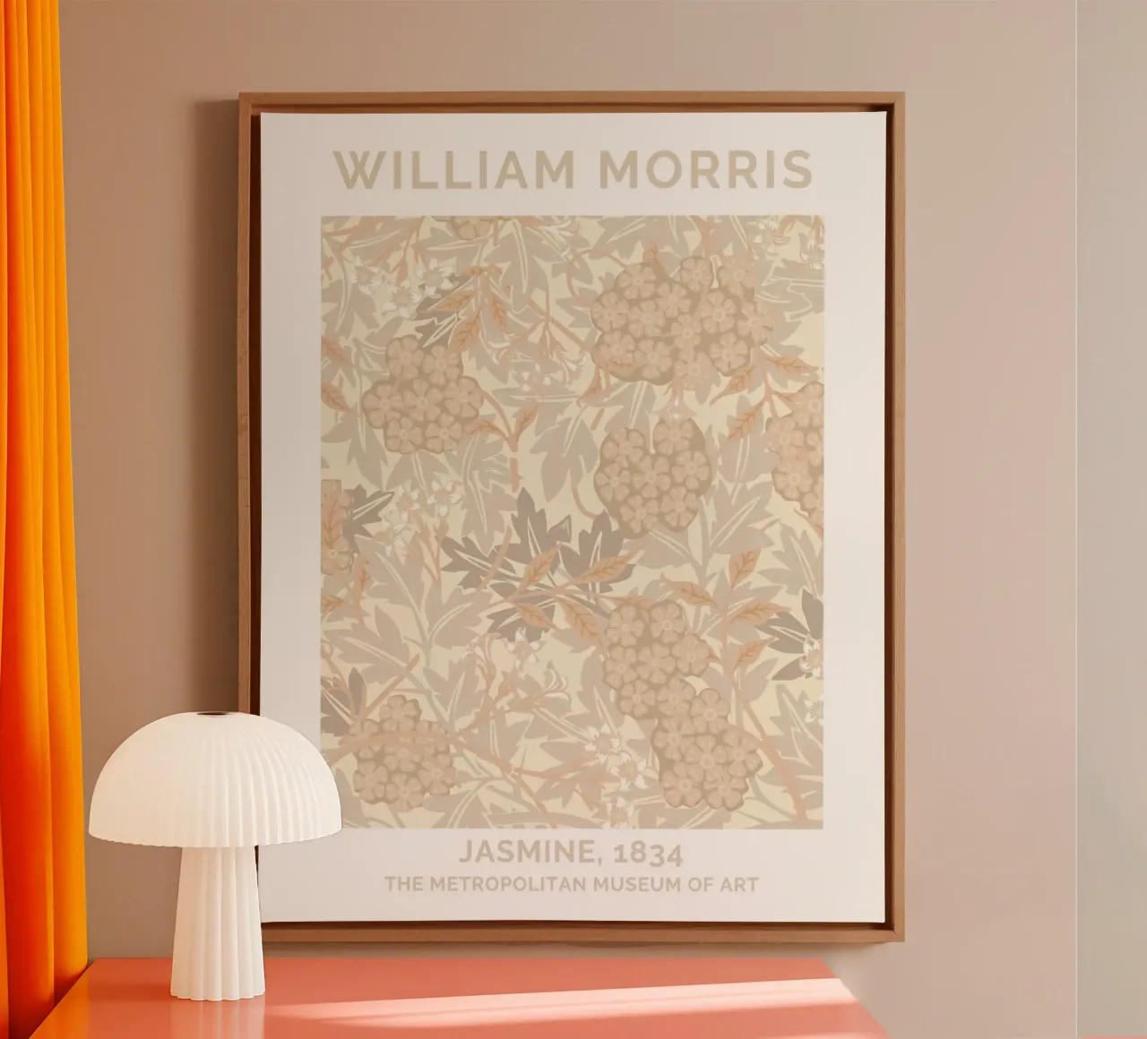 William Morris Prints, Nature Art Prints, Floral Pattern Art canvas with Floater frame by ArtHaus
