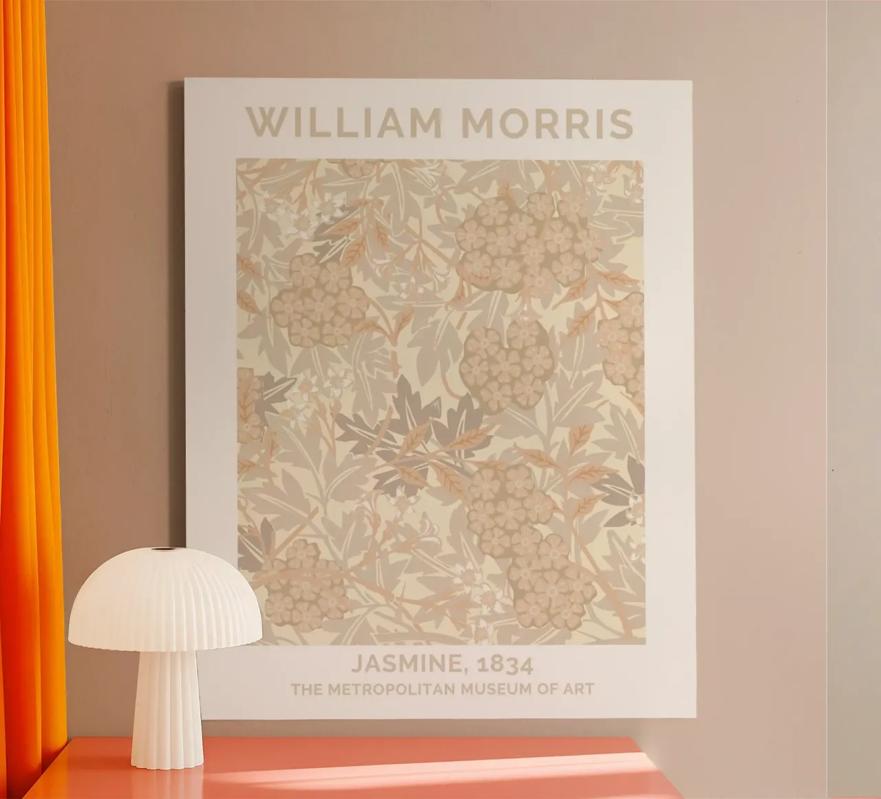 William Morris Prints, Nature Art Prints, Floral Pattern Art canvas with Floater frame by ArtHaus