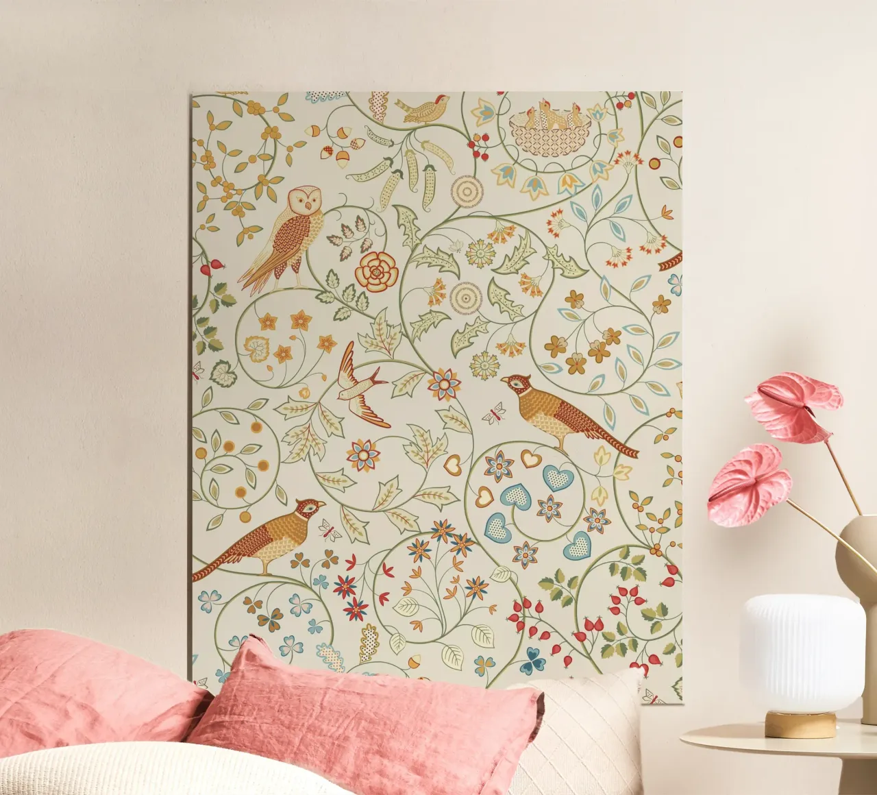 William Morris Prints, Botanical Wall Art, Bird Print Decor hahnemühle de ArtHaus