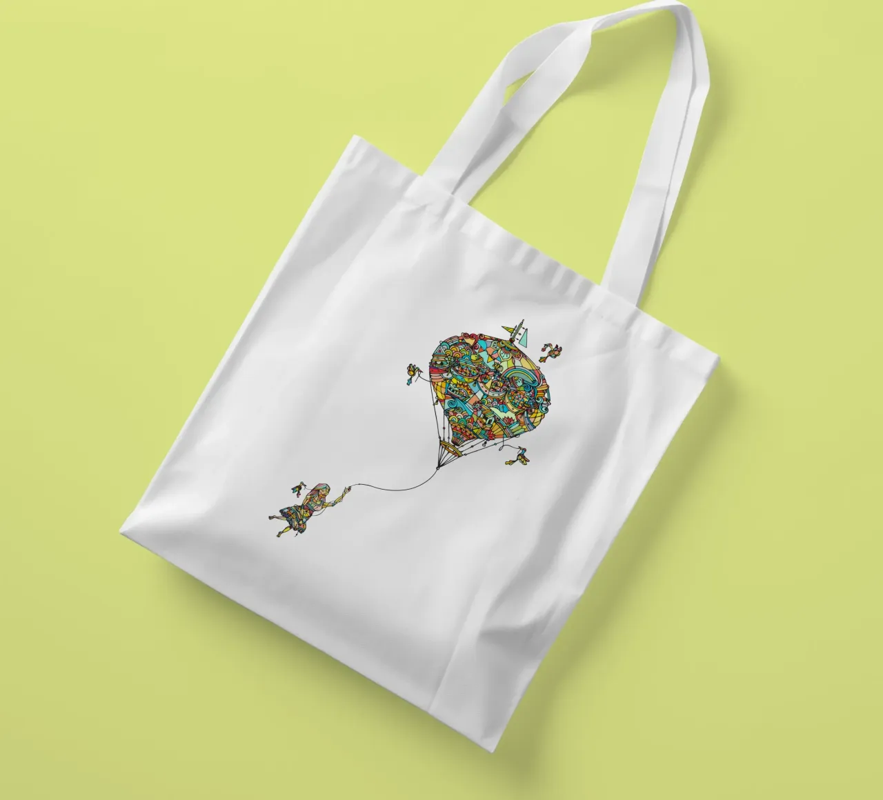 Balloon Girl tote bag by Ninhol